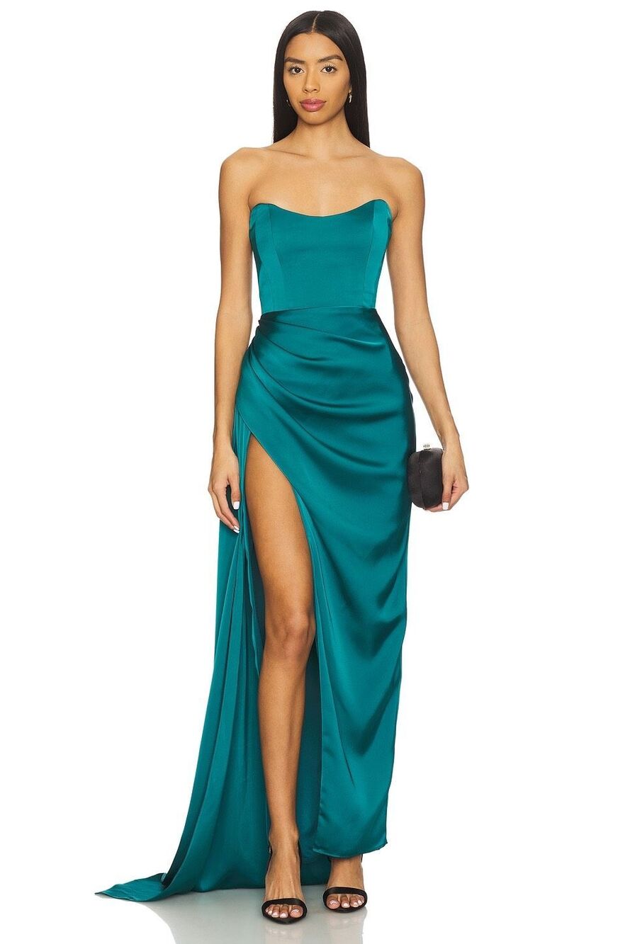 Katie May Bita Gown in Teal Green Size XSmall $375